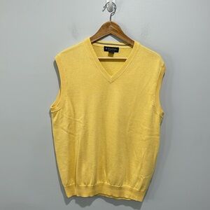 Brooks Brothers Supima Cotton yellow vest size medium Men’s